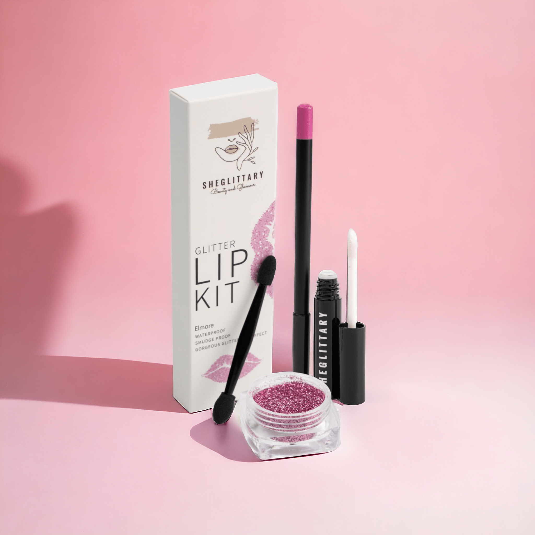 Elmore Glitter Lip Kit - SHEGLITTARYElmore Glitter Lip KitSHEGLITTARY