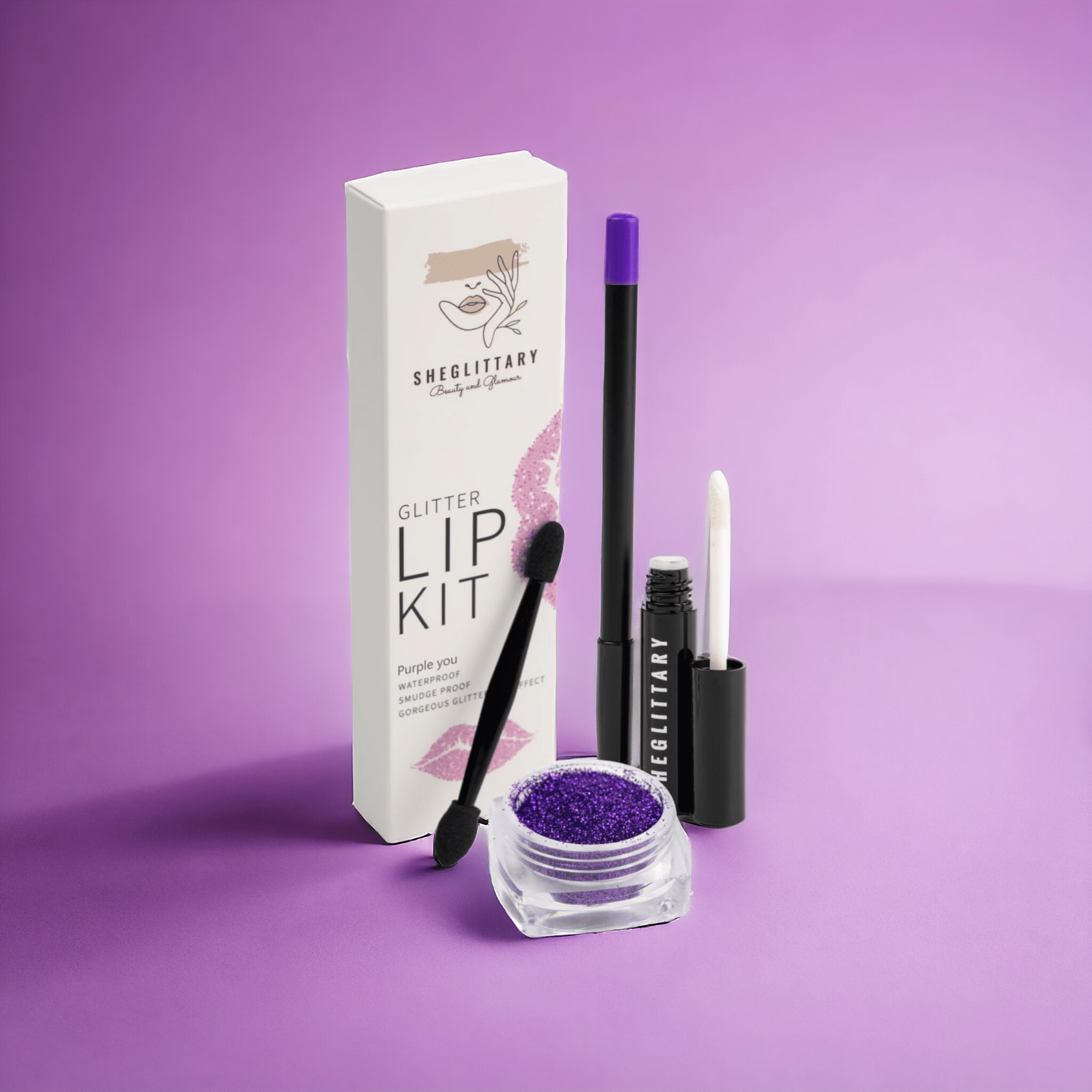 Purple you Glitter Lip Kit - SHEGLITTARYPurple you Glitter Lip KitSHEGLITTARY
