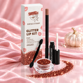 SHEGLITTARY Coca Glitter Lip Kit โ upgraded packaging on pink satin