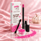 SHEGLITTARY Cotton Candy Glitter Lip Kit โ upgraded packaging on pink satin