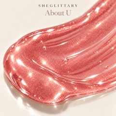 Sheglittary High Lip Gloss About U high shine gloss texture