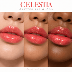 Sheglittary Glitter Lip Gloss celestia lip swatches