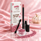 SHEGLITTARY Starlight Glitter Lip Kit โ upgraded packaging on pink satin