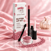 SHEGLITTARY Starlight Glitter Lip Kit โ upgraded packaging on pink satin