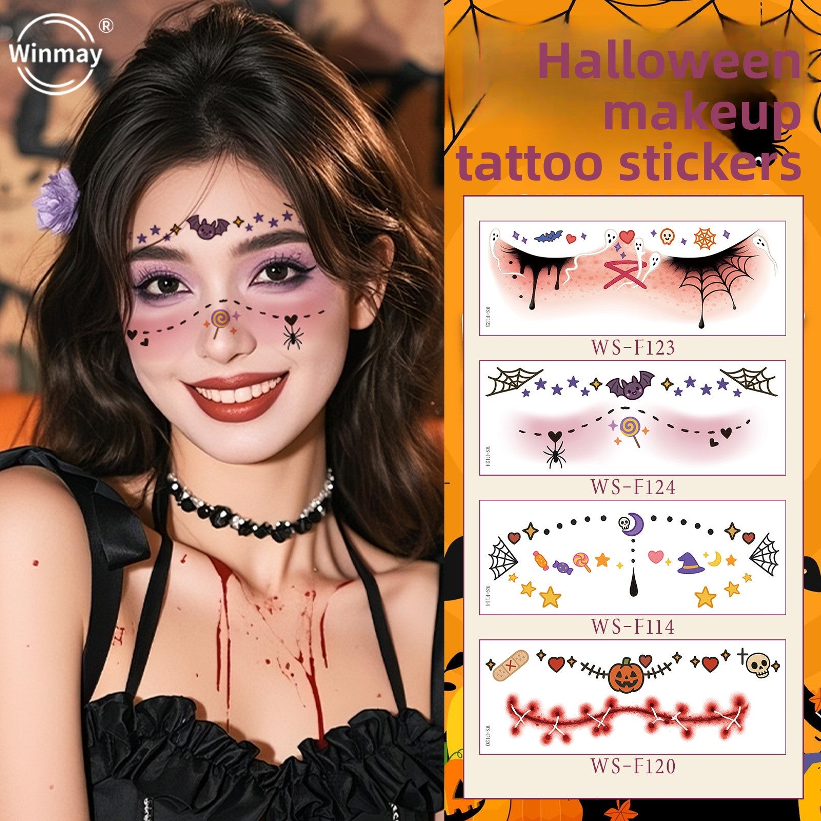 Halloween Makeup Face Stickers