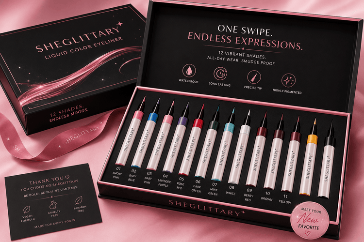 SHEGLITTARY Color Eyeliner - SHEGLITTARY