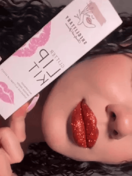 Coca Glitter Lip Kit – Burnt Bronze Glitter with Bold Shine