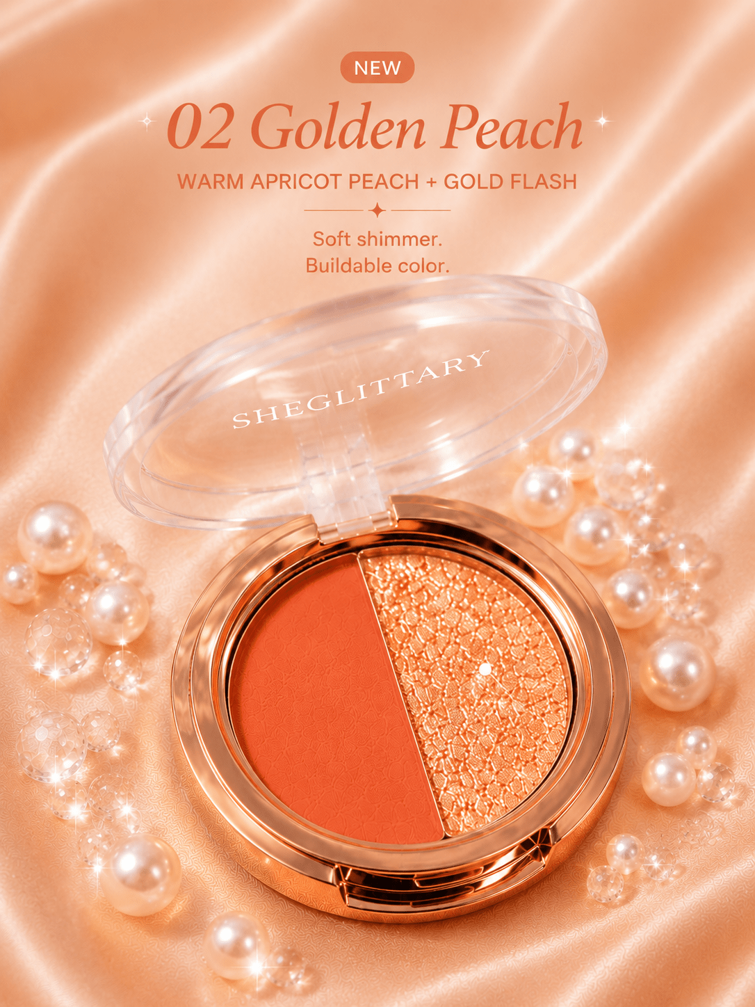 SHEGLITTARY Glitter Duo | Ultra Pigmented Eyes & Cheeks Duo - SHEGLITTARY