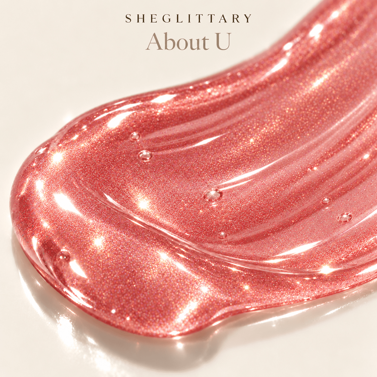 Sheglittary High Lip Gloss About U high shine gloss texture