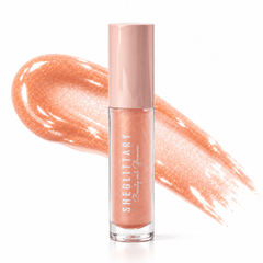 Sheglittary High Lip Gloss Spring bottle and matching gloss swatch