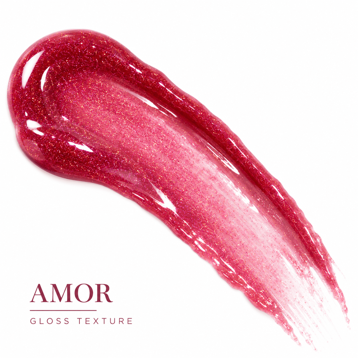 Sheglittary Glitter Lip Gloss Amor gloss texture