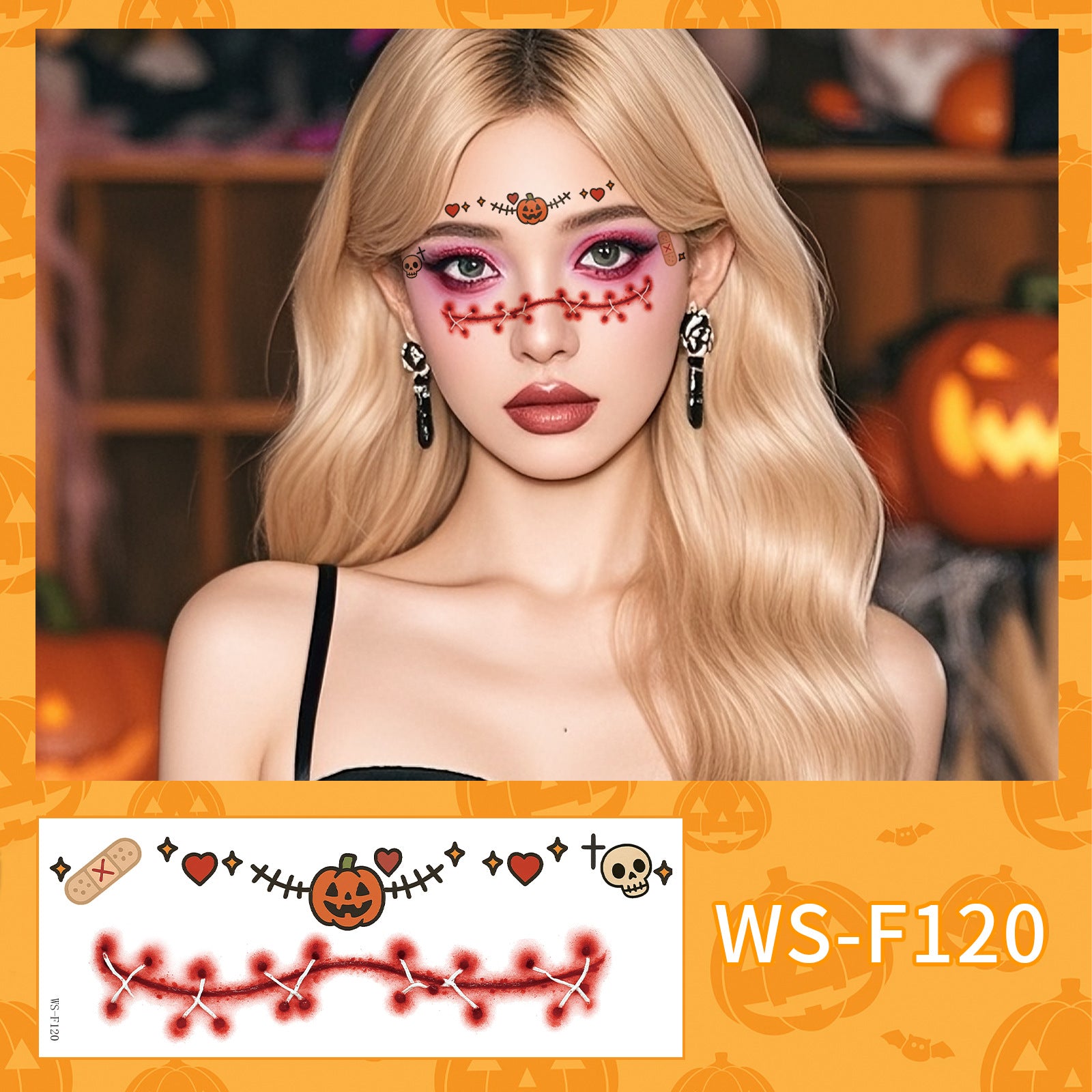 Halloween Makeup Face Stickers