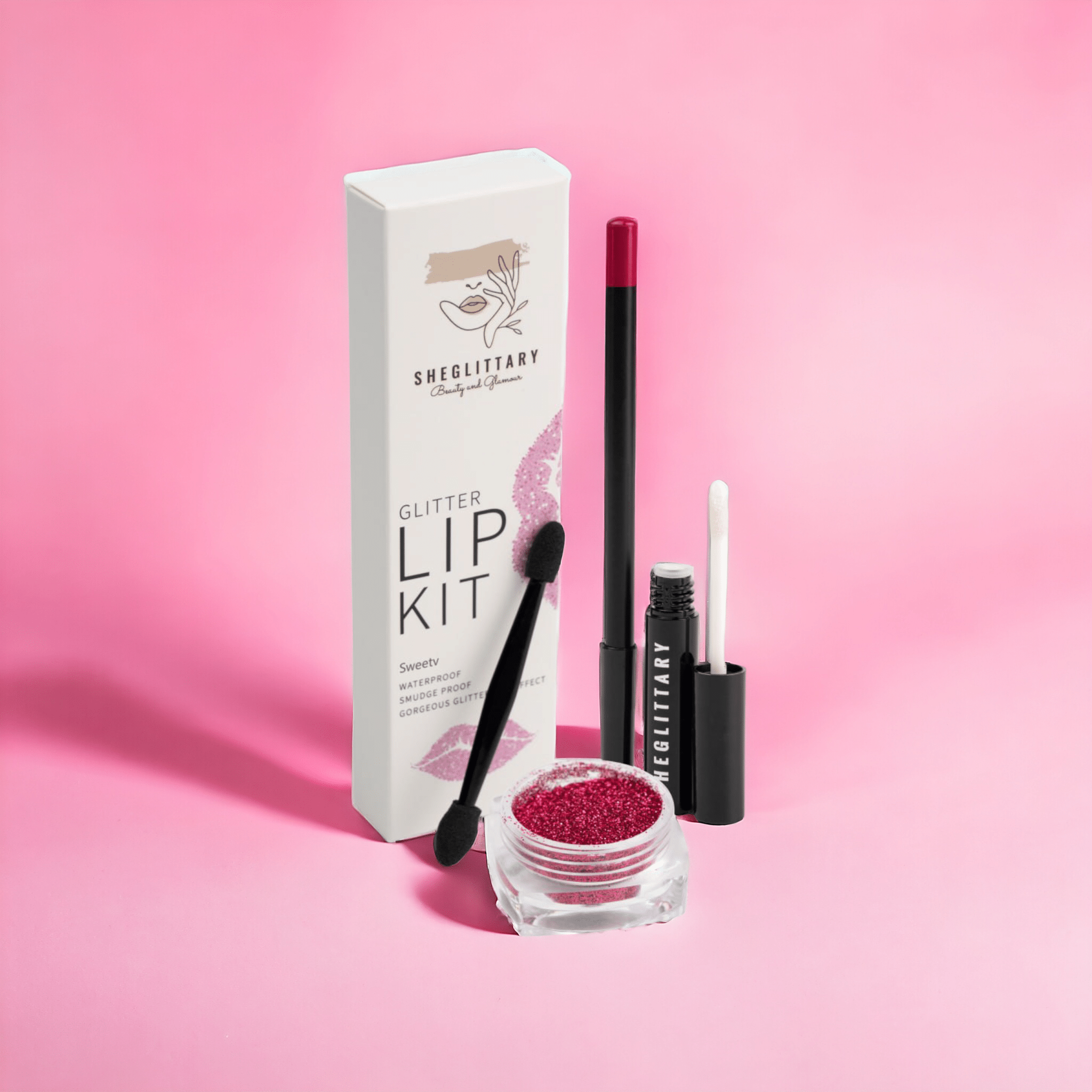 sweetv glitter lip kit - SHEGLITTARYsweetv glitter lip kitSHEGLITTARY